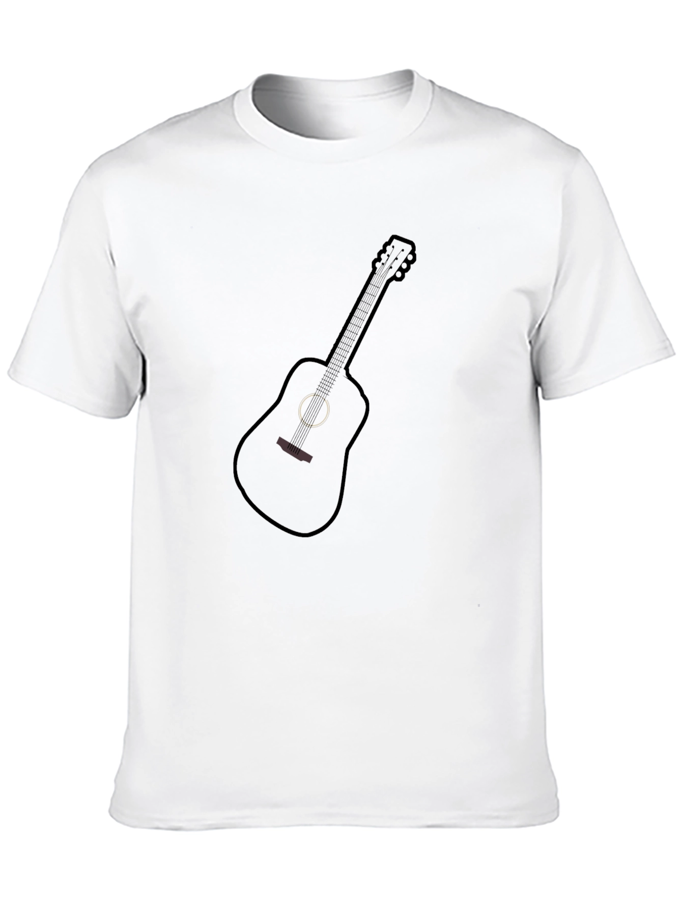 Black Black Guitar Graphic Tee - Music Lover T-Shirt view 10