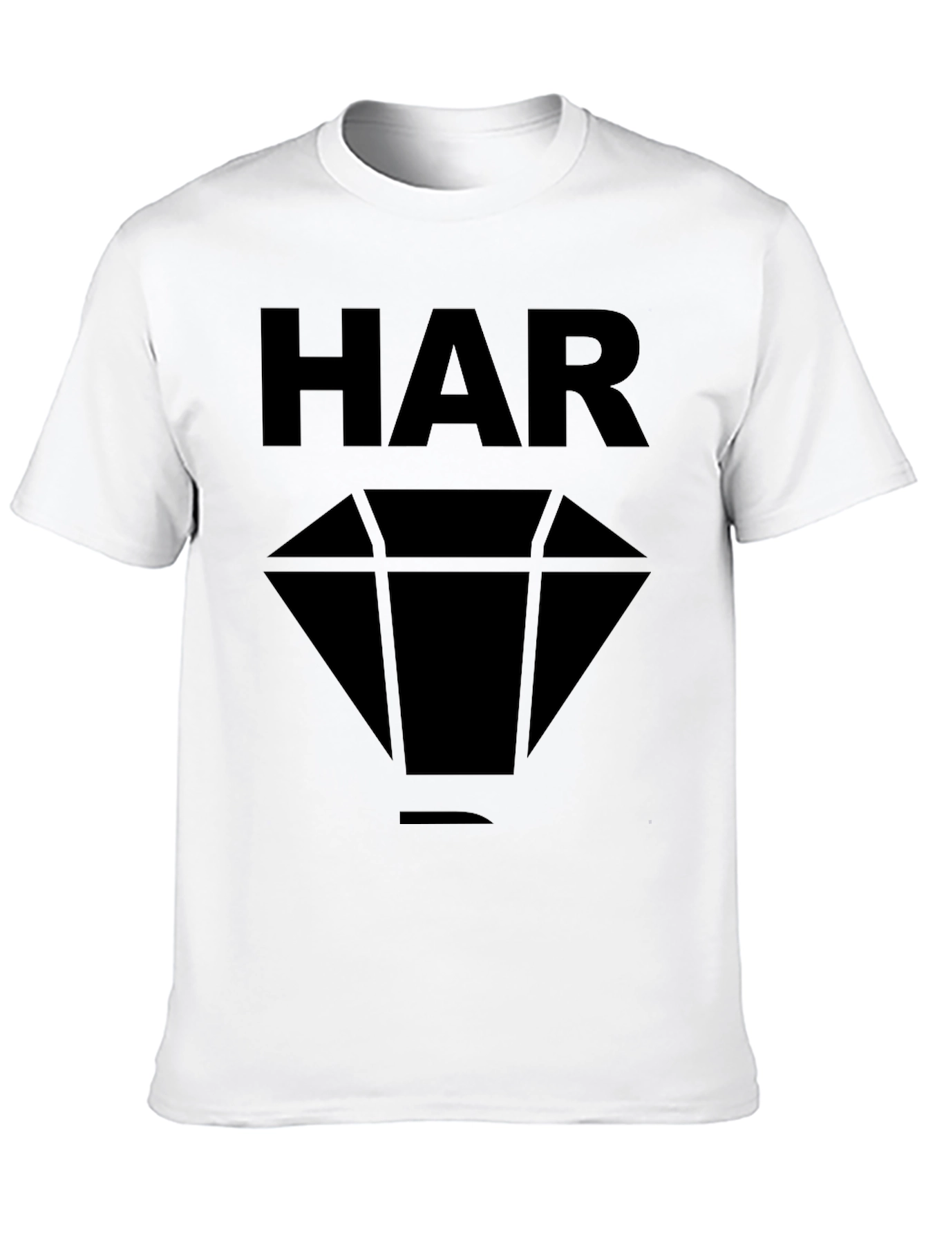 Black HAR Diamond Graphic Black T-Shirt view 10