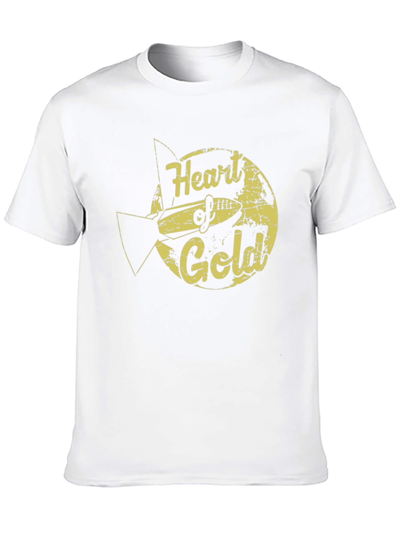 Black Heart of Gold Graphic T-Shirt - Black Crew Neck view 10