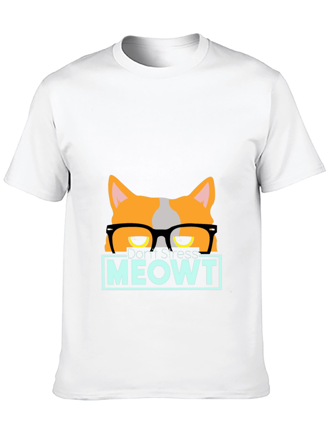 Black Don't Stress MEOWT Cat Graphic Tee view 10
