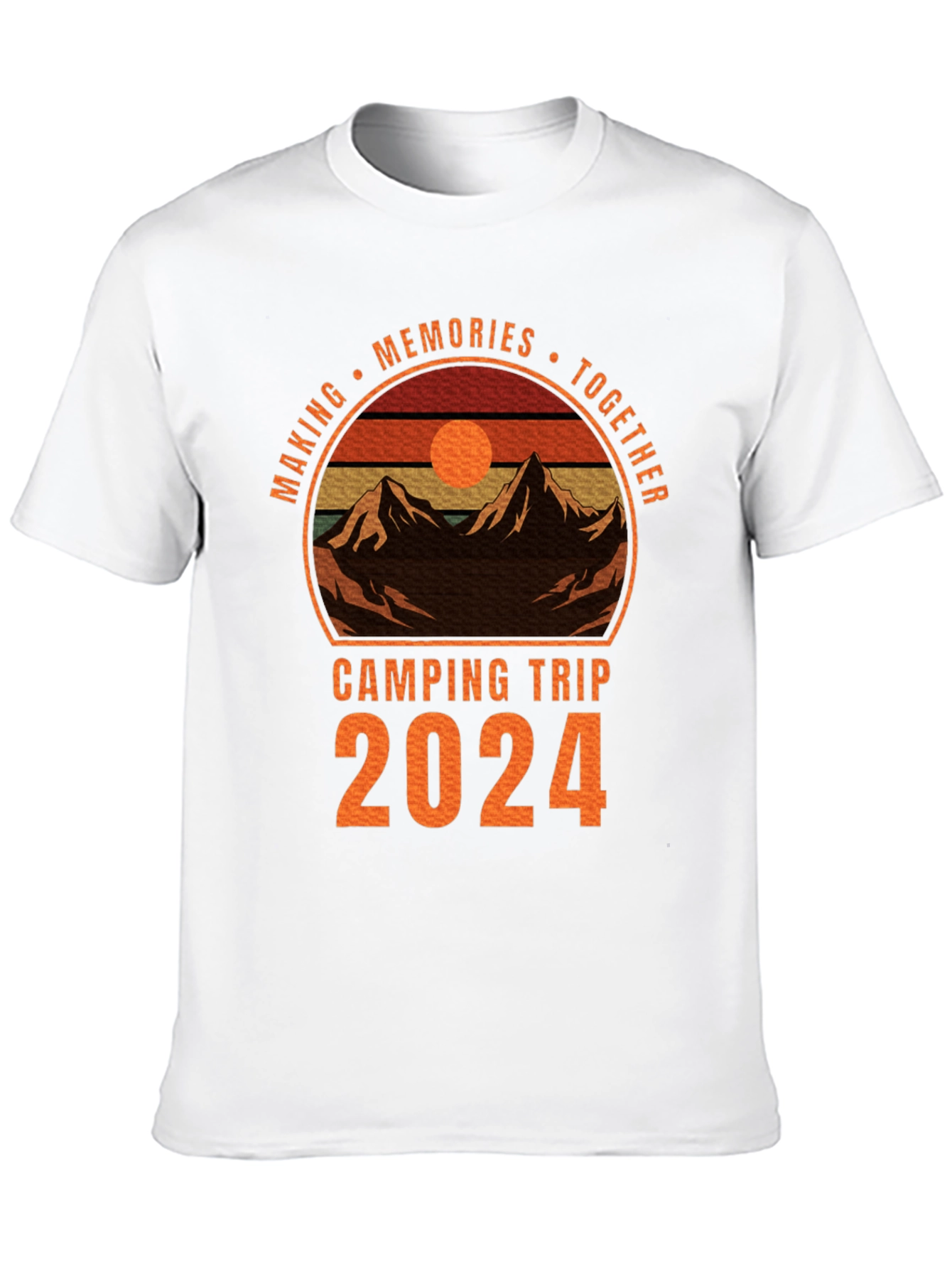Black Camping Trip 2024 Memories T-Shirt view 10
