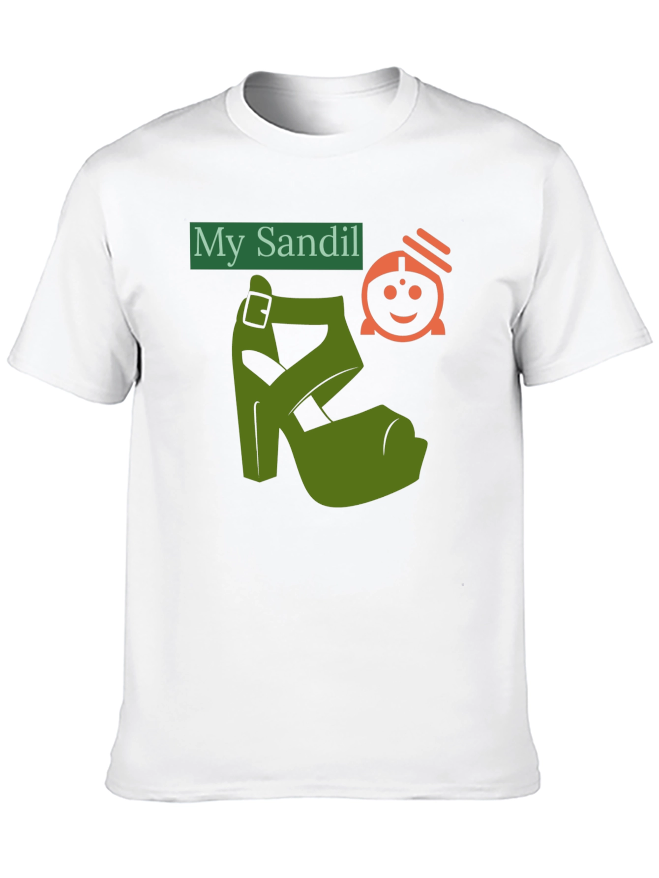 Black Novelty T-Shirt: "My Sandil" Graphic Tee view 10