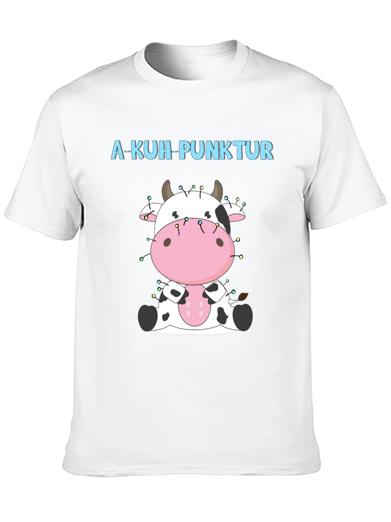 Black A-Kuh-Punktur Cow Christmas T-Shirt view 10