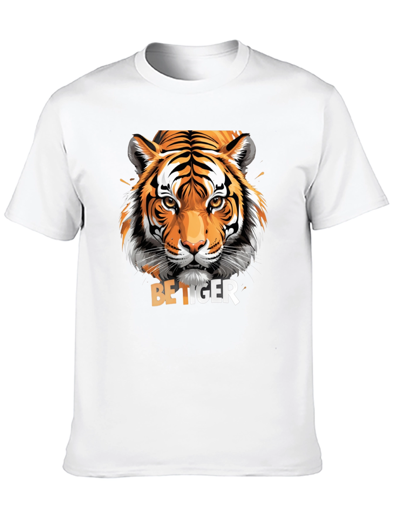 Black Be Tiger Graphic T-Shirt - Stylish Animal Print Tee view 10