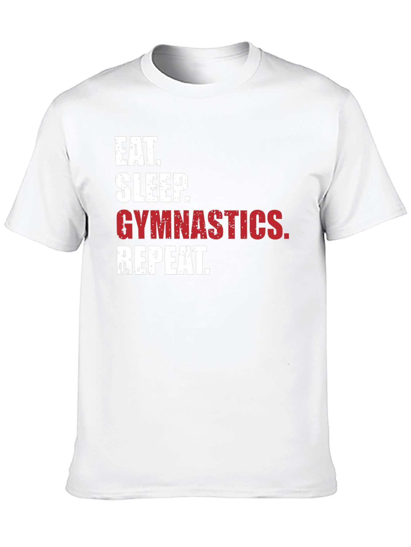Black Eat Sleep Gymnastics Repeat Black T-Shirt view 10