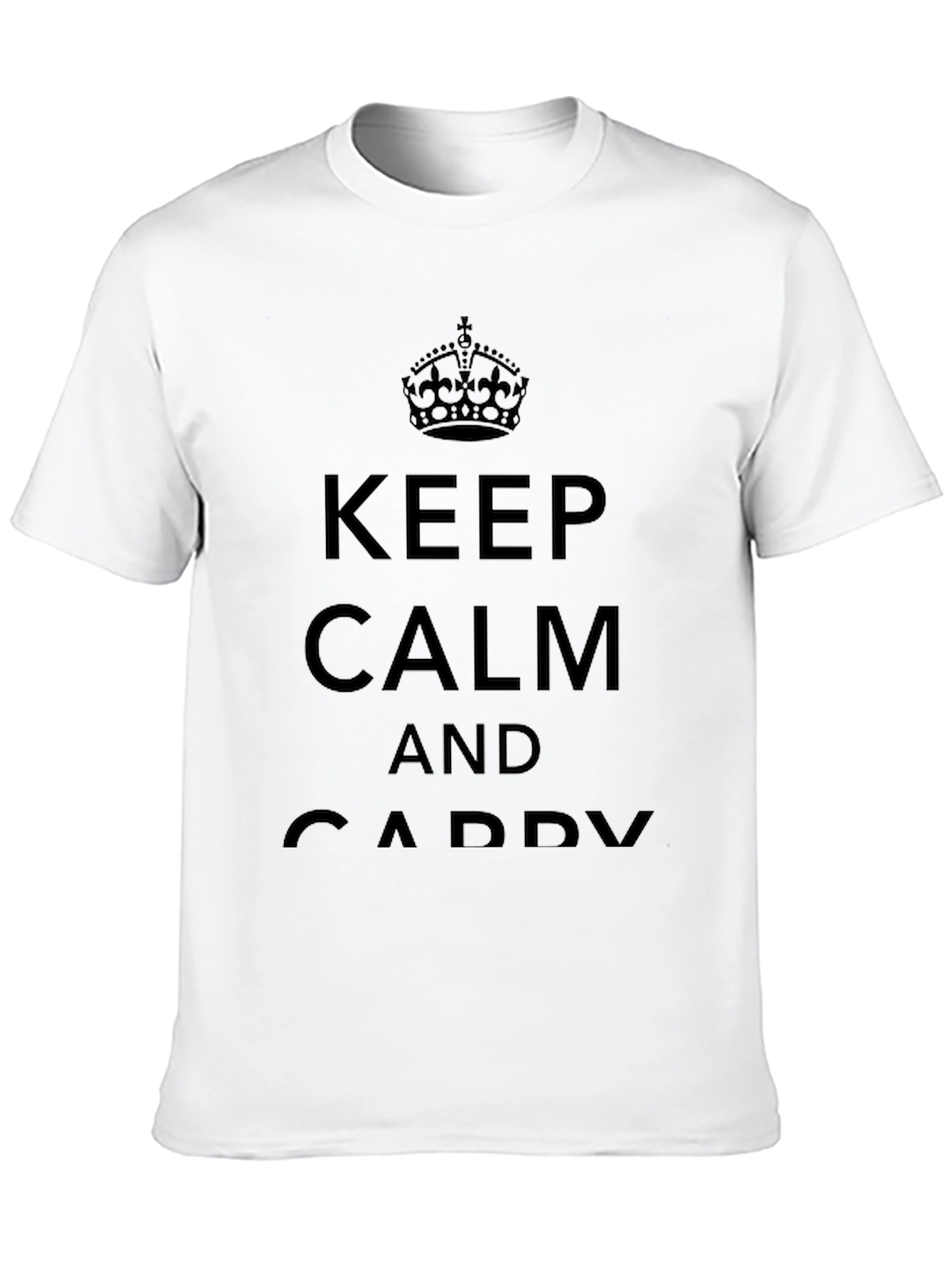 Keep Calm and Caddy Golf T-Shirt - Black - 10