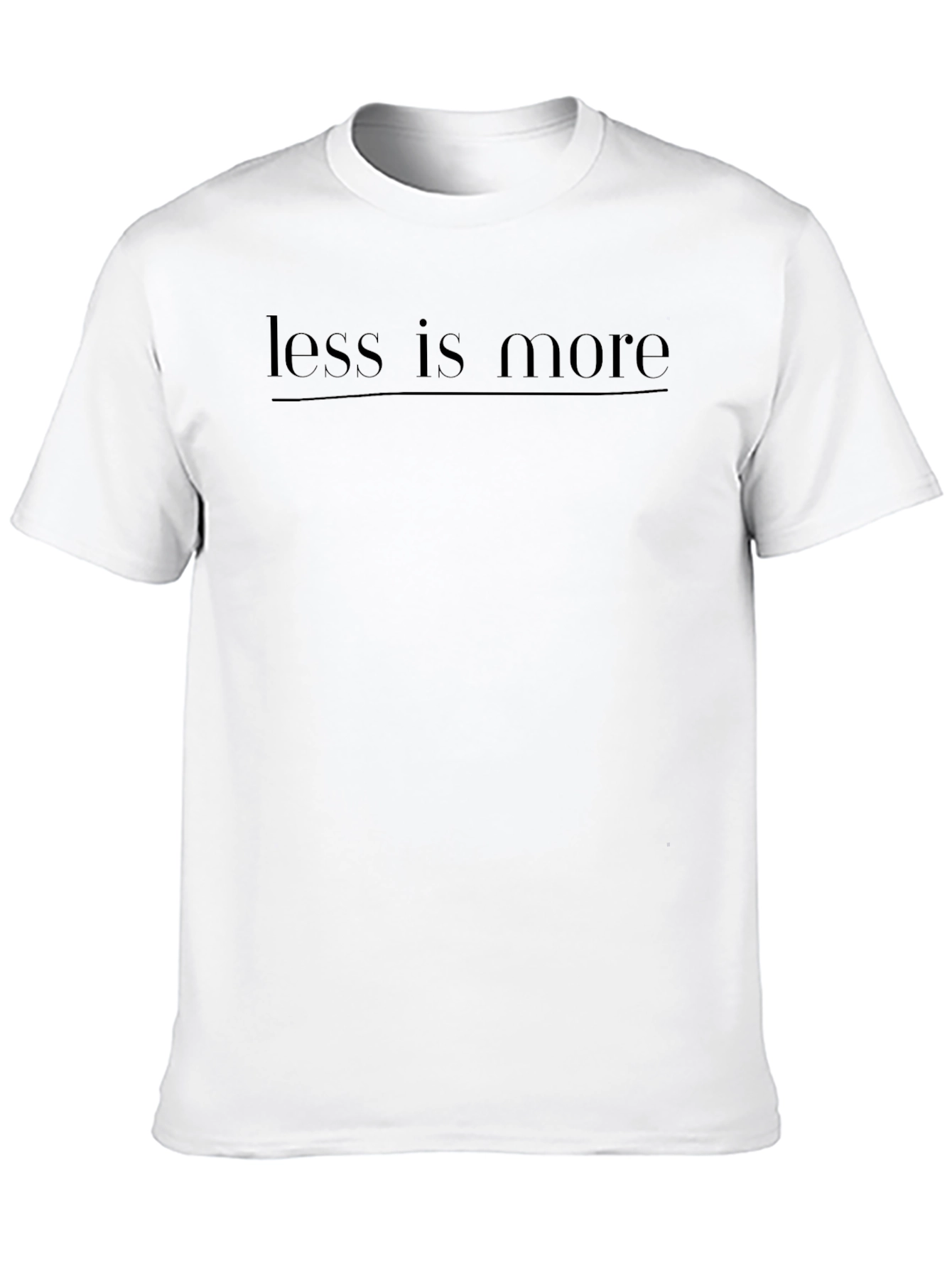 Black Less is More Black Graphic Tee - Minimalist Style view 10