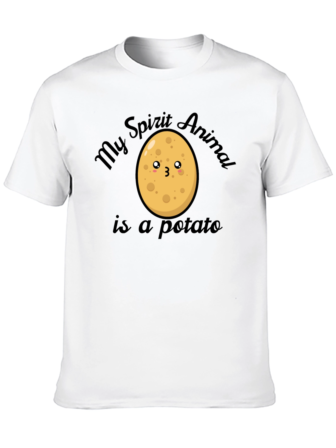 Black My Spirit Animal is a Potato T-Shirt view 10