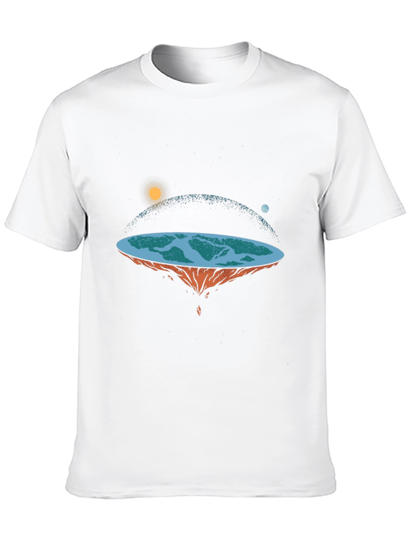 Black Flat Earth Graphic Tee view 10