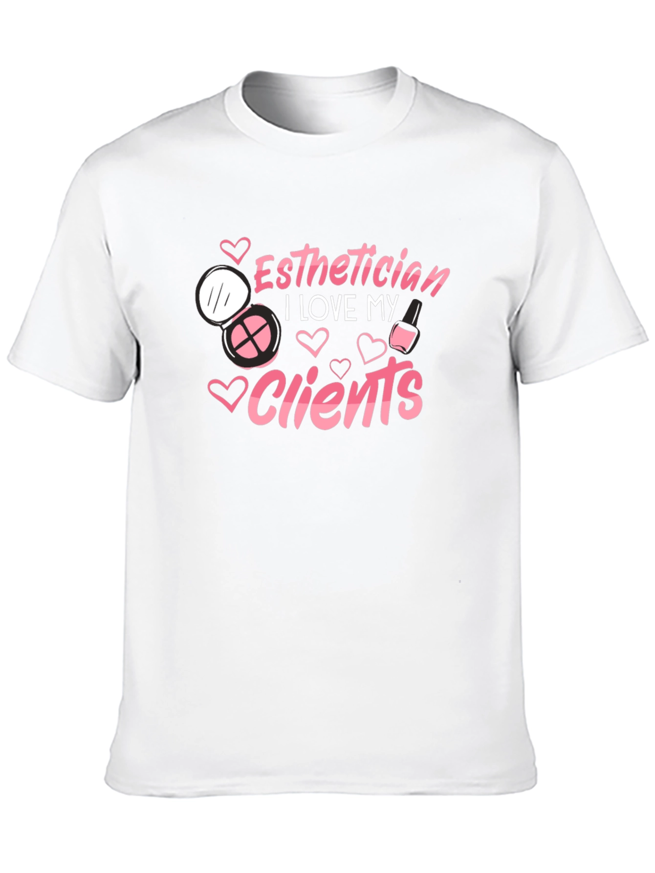 Black Esthetician Love Clients Black T-Shirt view 10