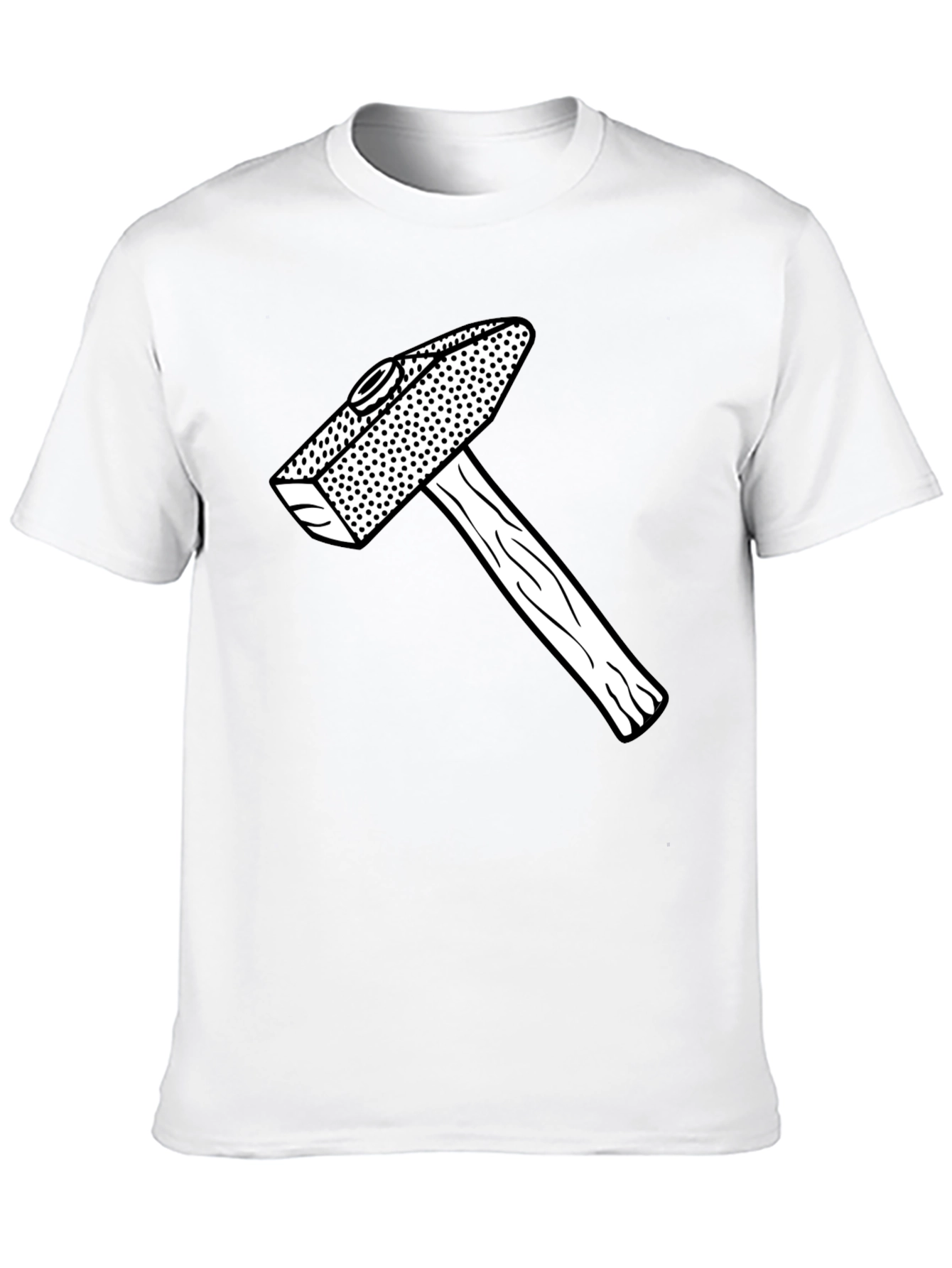 Black Hammer Graphic Tee - Black Cotton Casual Shirt view 10