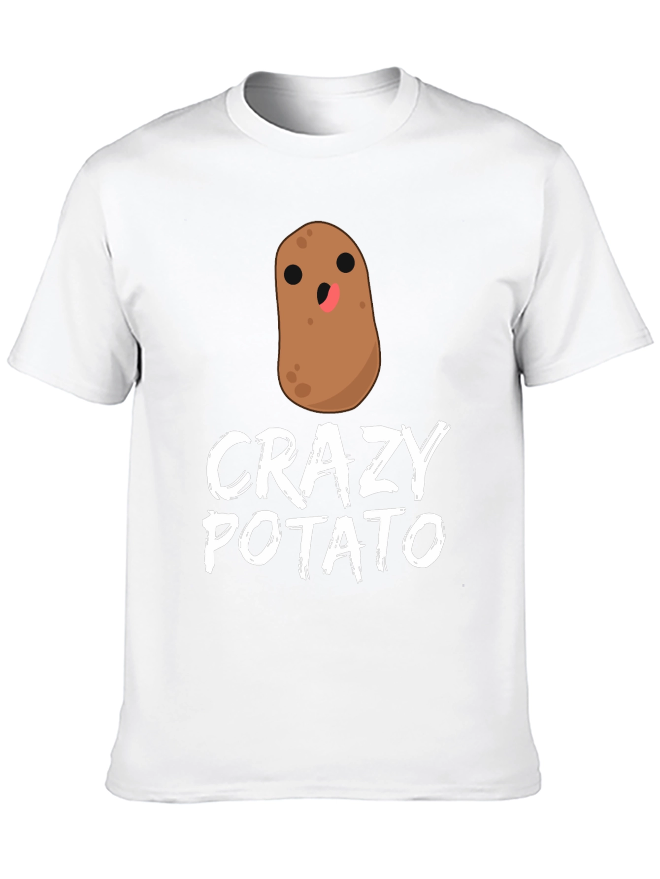 Black Crazy Potato Graphic T-Shirt - Quirky Fun Tee view 10
