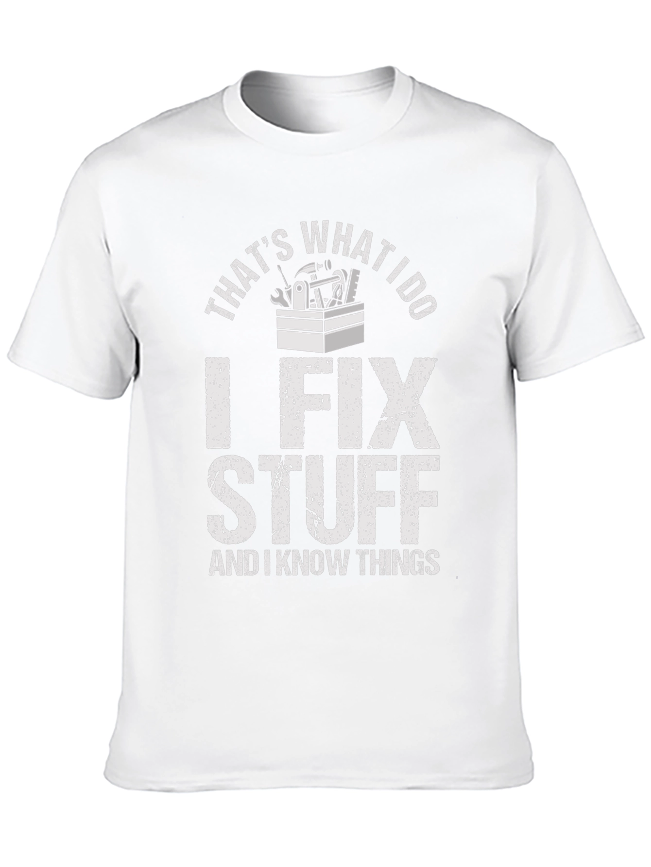 Black I Fix Stuff T-Shirt - Funny Mechanic Shirt view 10