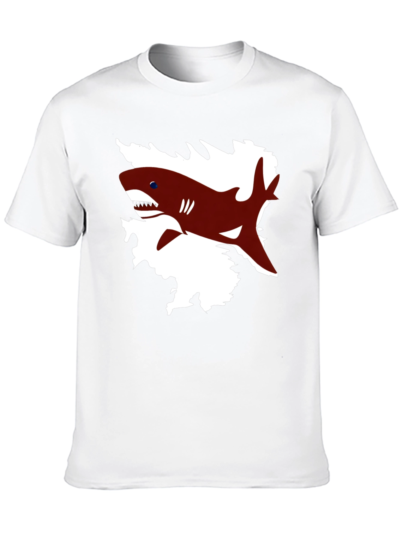 Black Shark Graphic Print Black T-Shirt view 10