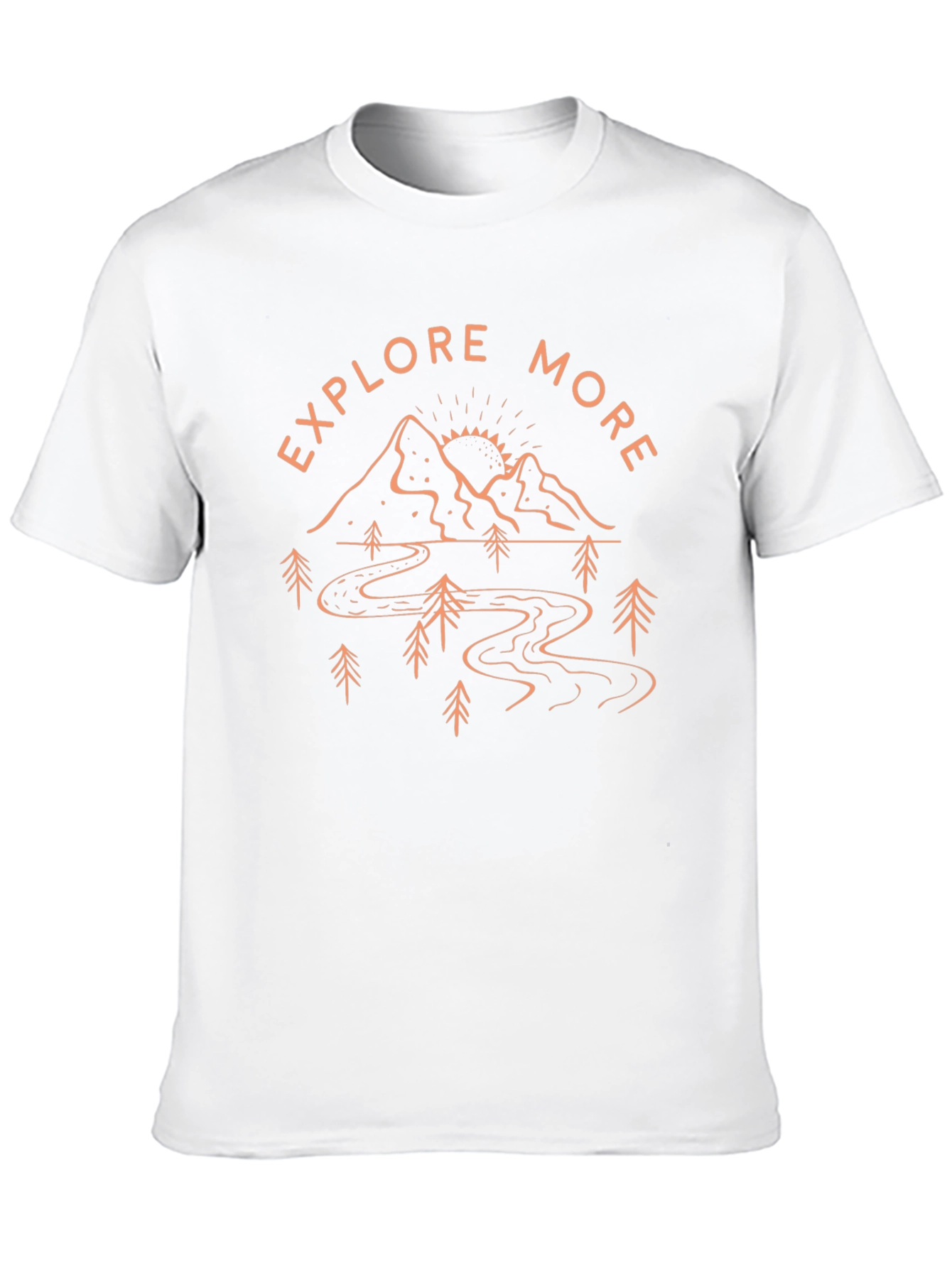 Black Explore More Graphic Tee - Black Unisex T-Shirt view 10
