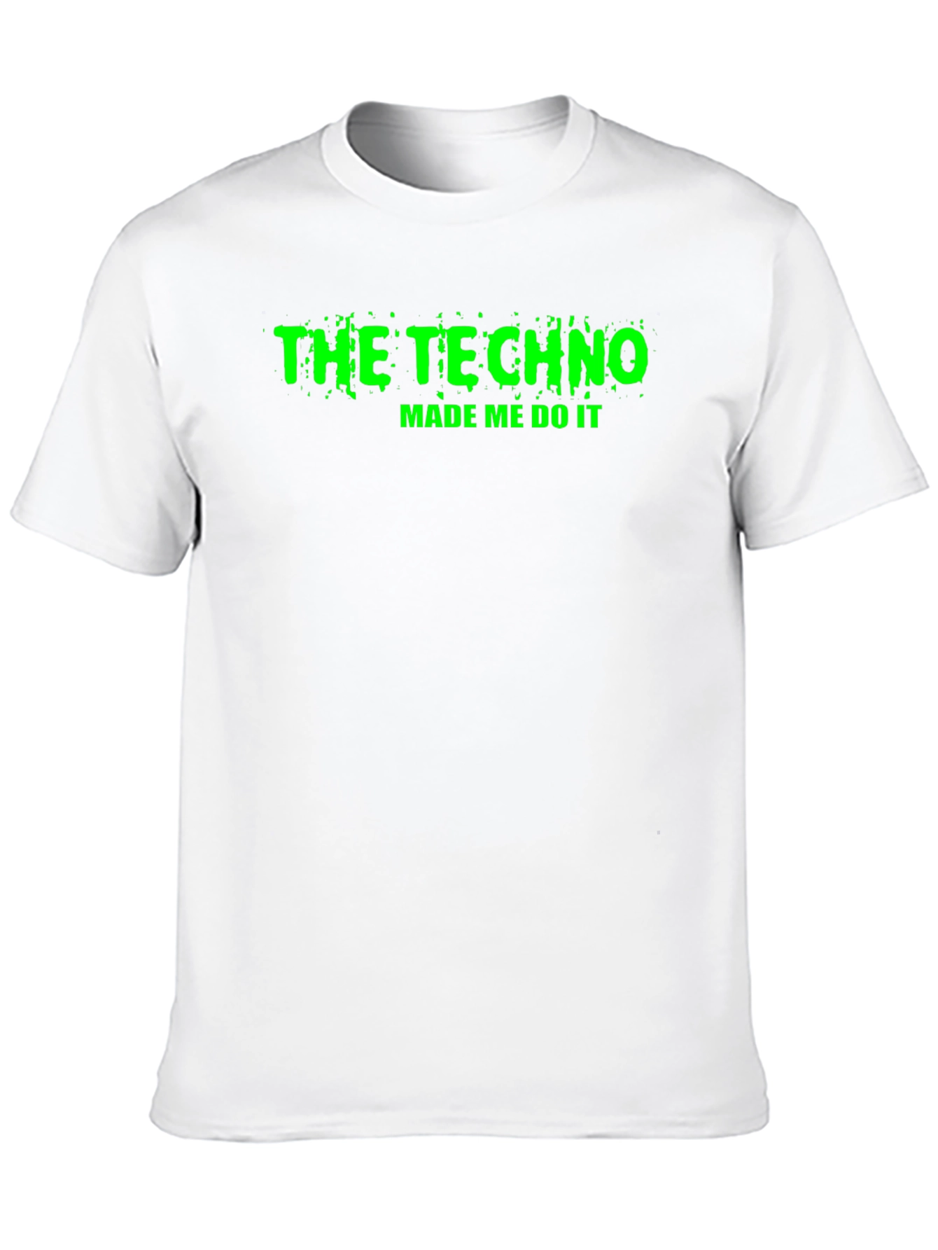 Black The Techno Made Me Do It T-Shirt view 10