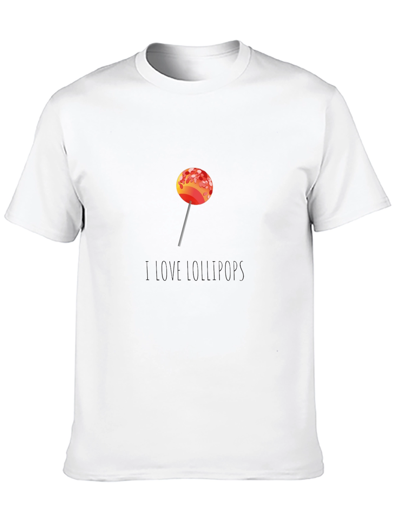 Black I Love Lollipops Graphic Tee - Casual Comfort view 10