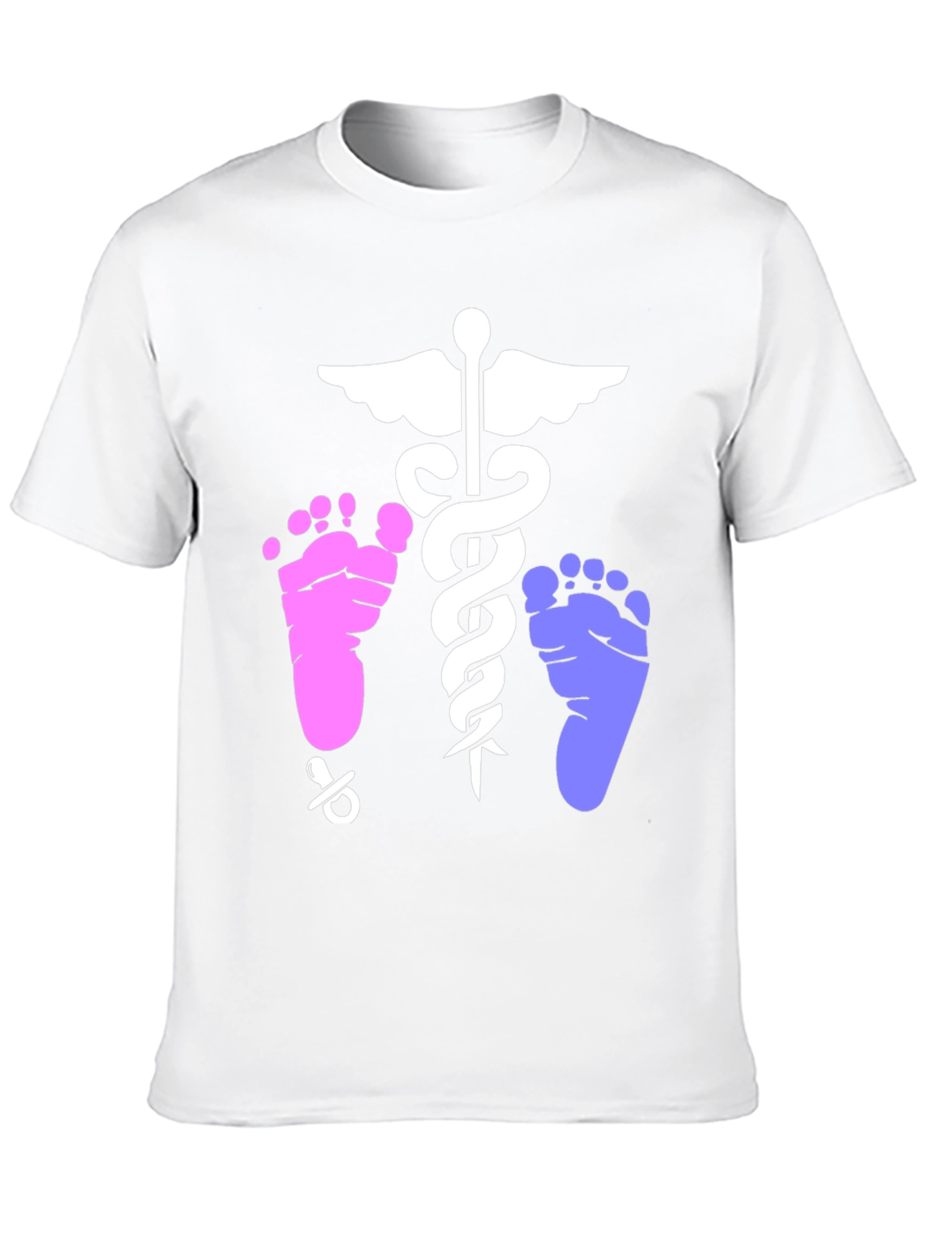 Black Newborn Baby Doctor Unisex T-Shirt view 10
