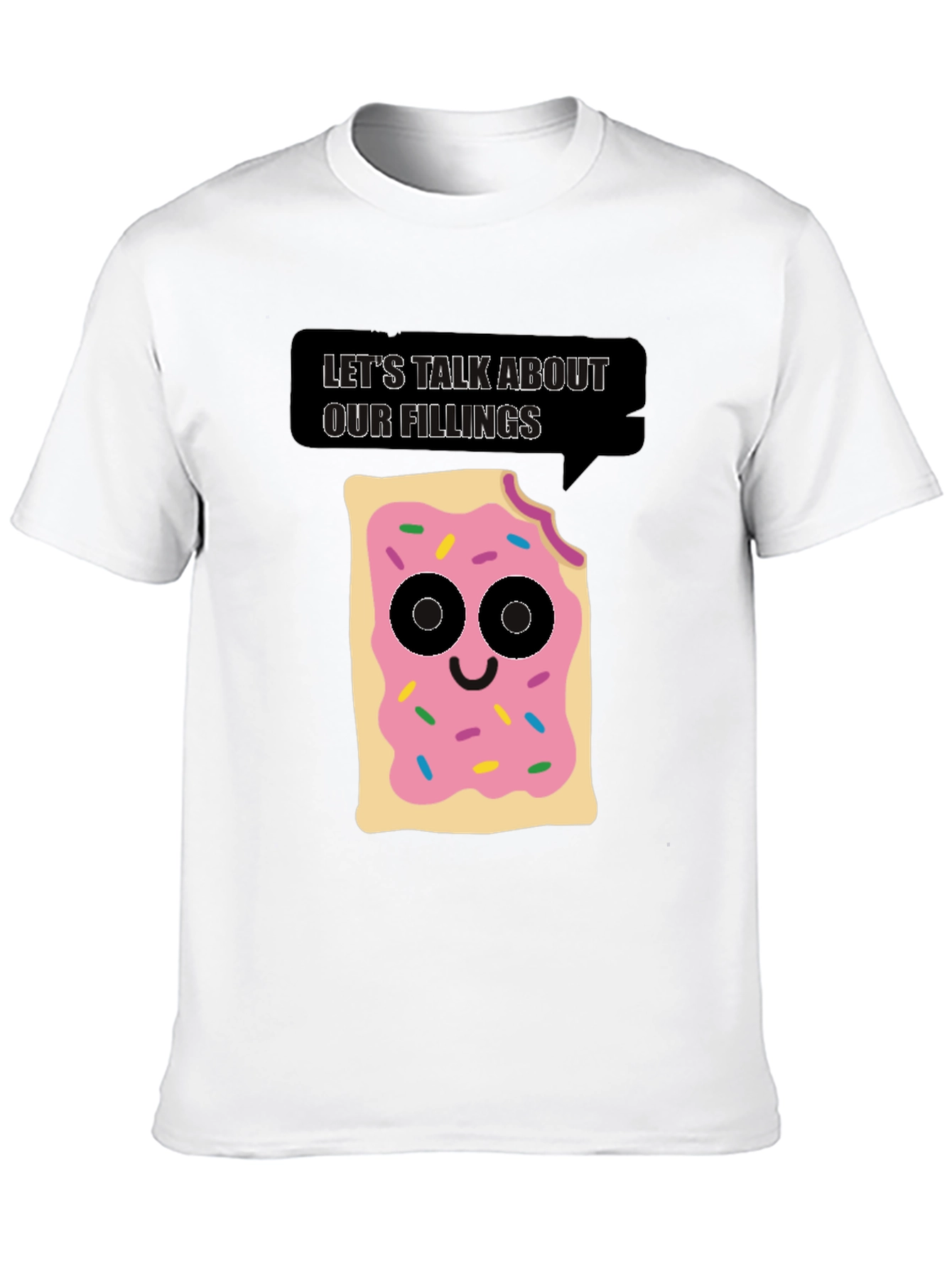 Black Let's Talk About Our Fillings T-Shirt view 10