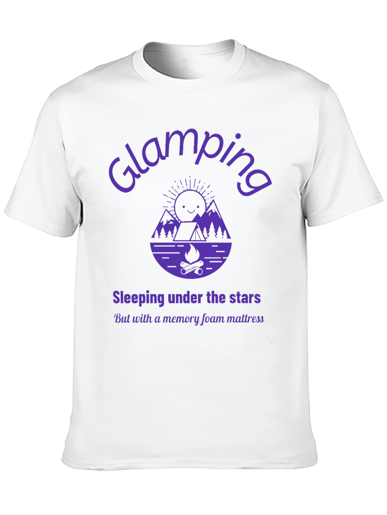 Black Glamping Graphic Tee - Sleeping Under the Stars view 10