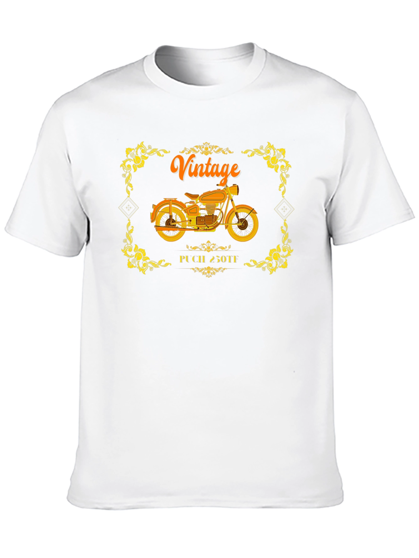 Black Vintage Motorcycle T-Shirt - Classic Biker Design view 10