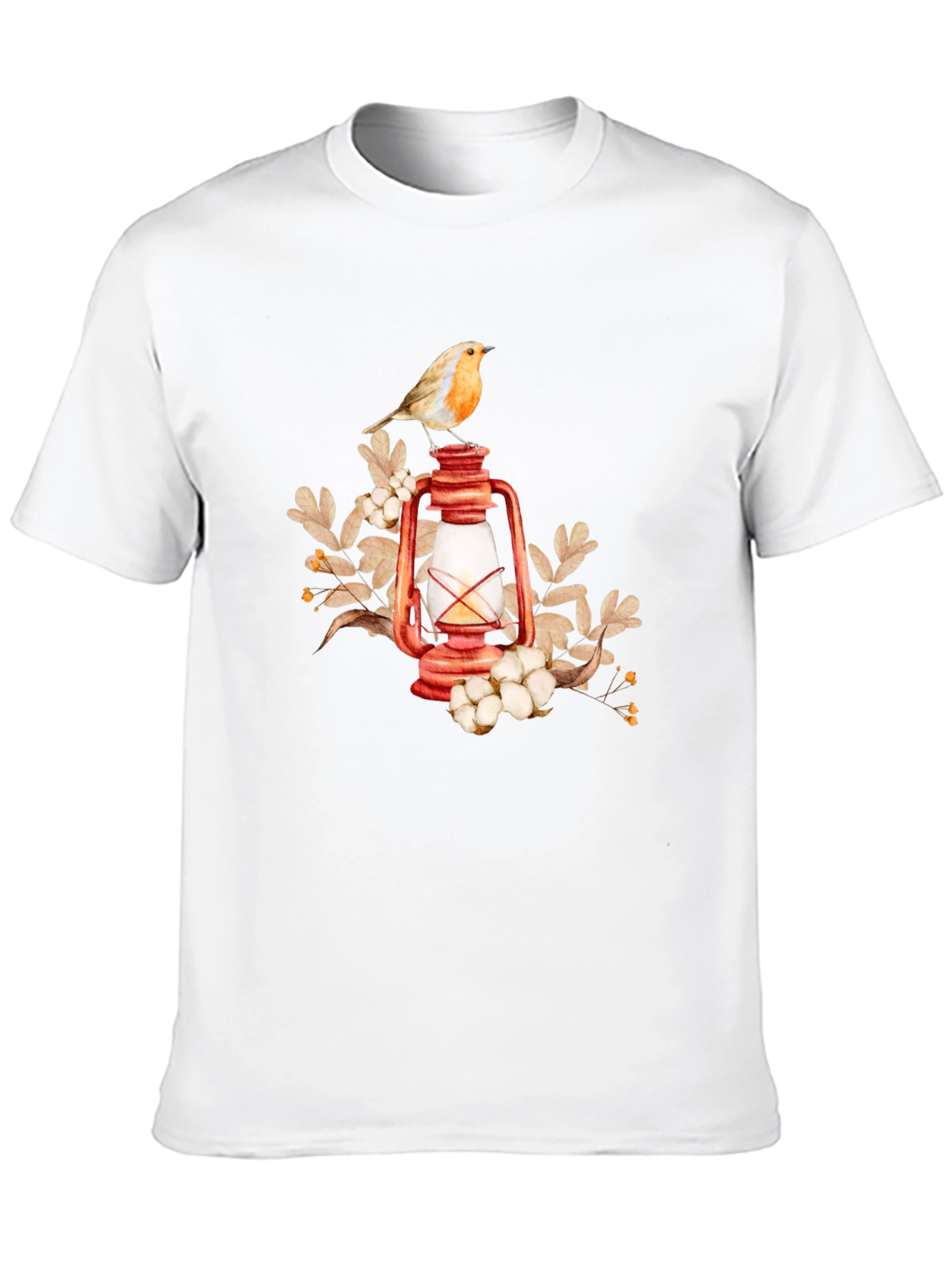 Black Bird on Lantern Graphic Tee - Black view 10