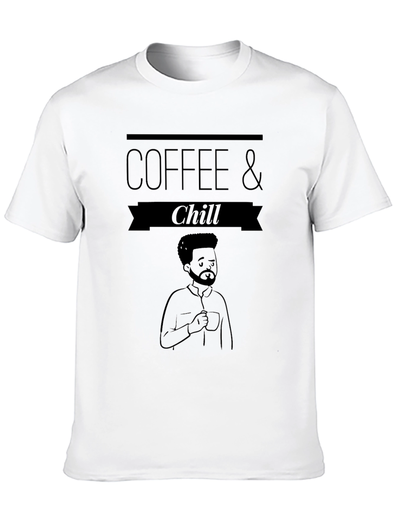 Black Coffee & Chill Graphic Tee - Relaxed Fit view 10