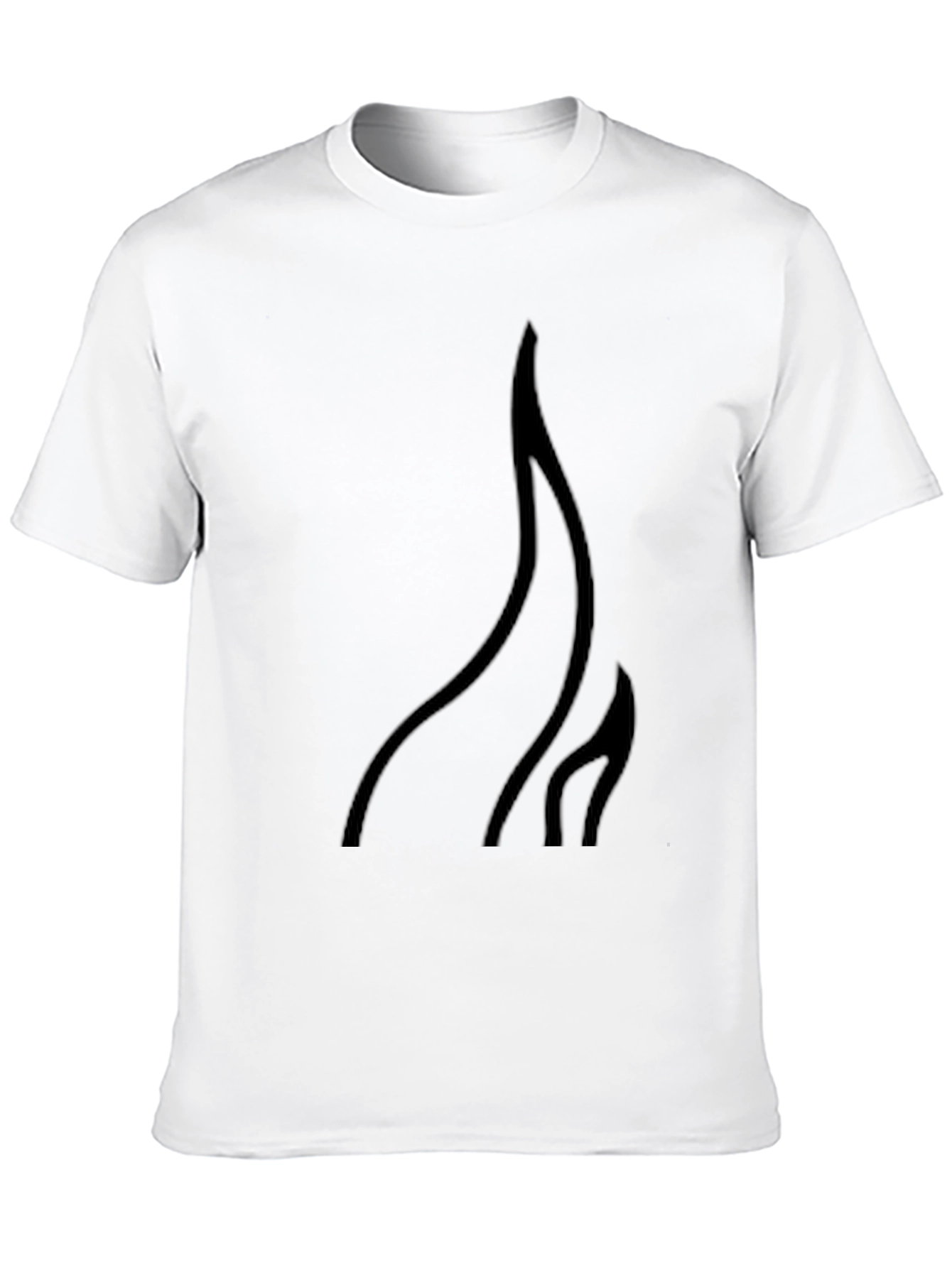 Black Flame Graphic Black T-Shirt - Stylish Casual Wear view 10