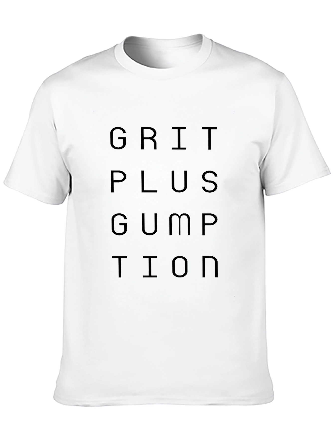 Black Grit Plus Gumption Graphic Tee - Black Cotton T-Shirt view 10