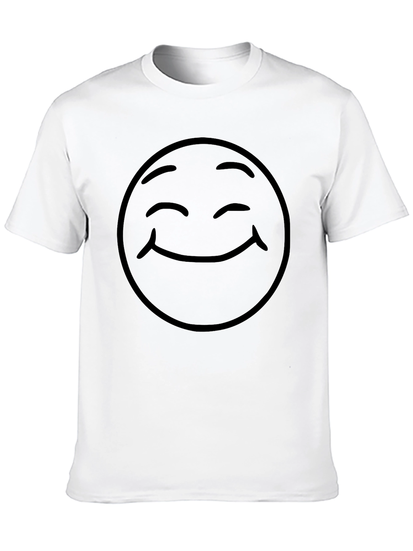 Black Smiley Face Graphic Tee - Classic Comfort view 10