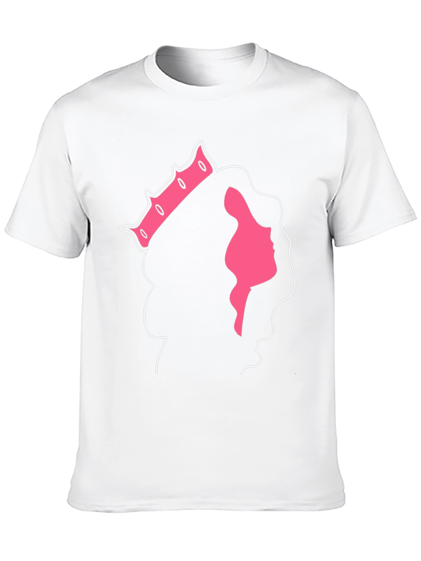 Black Queen Silhouette Black T-Shirt view 10