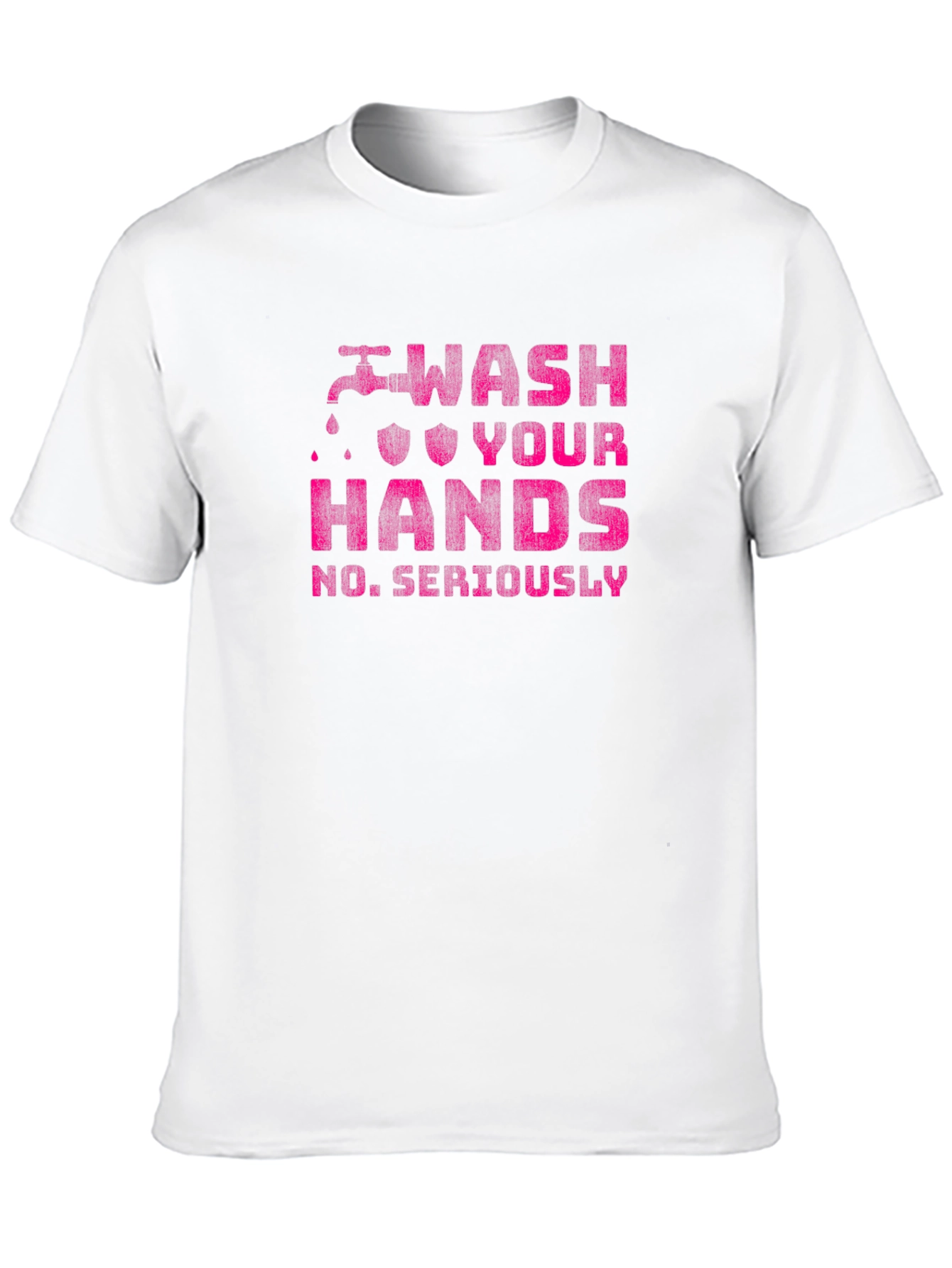 Black Wash Your Hands Graphic T-Shirt view 10