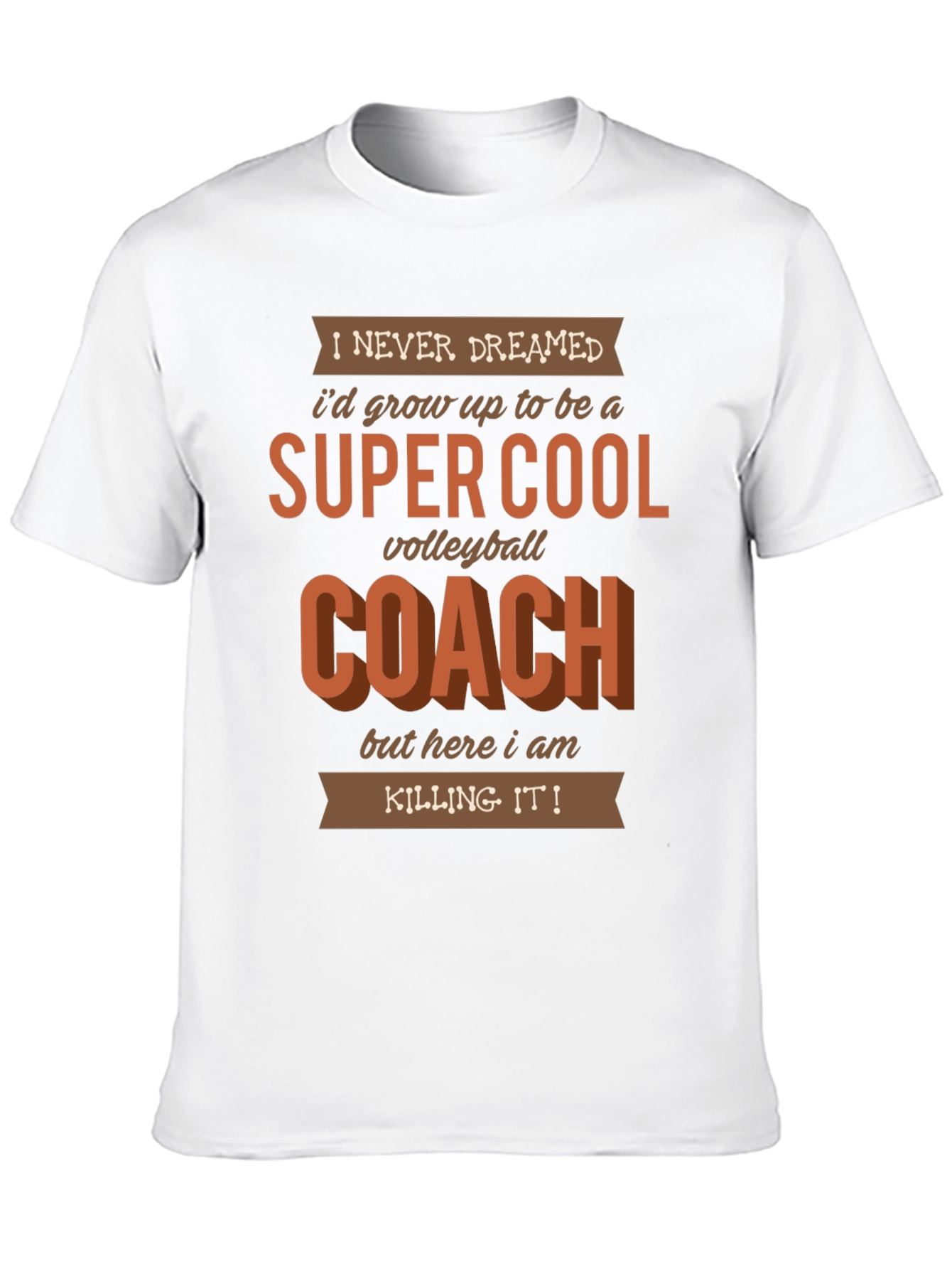 Black Super Cool Volleyball Coach Graphic T-Shirt view 10