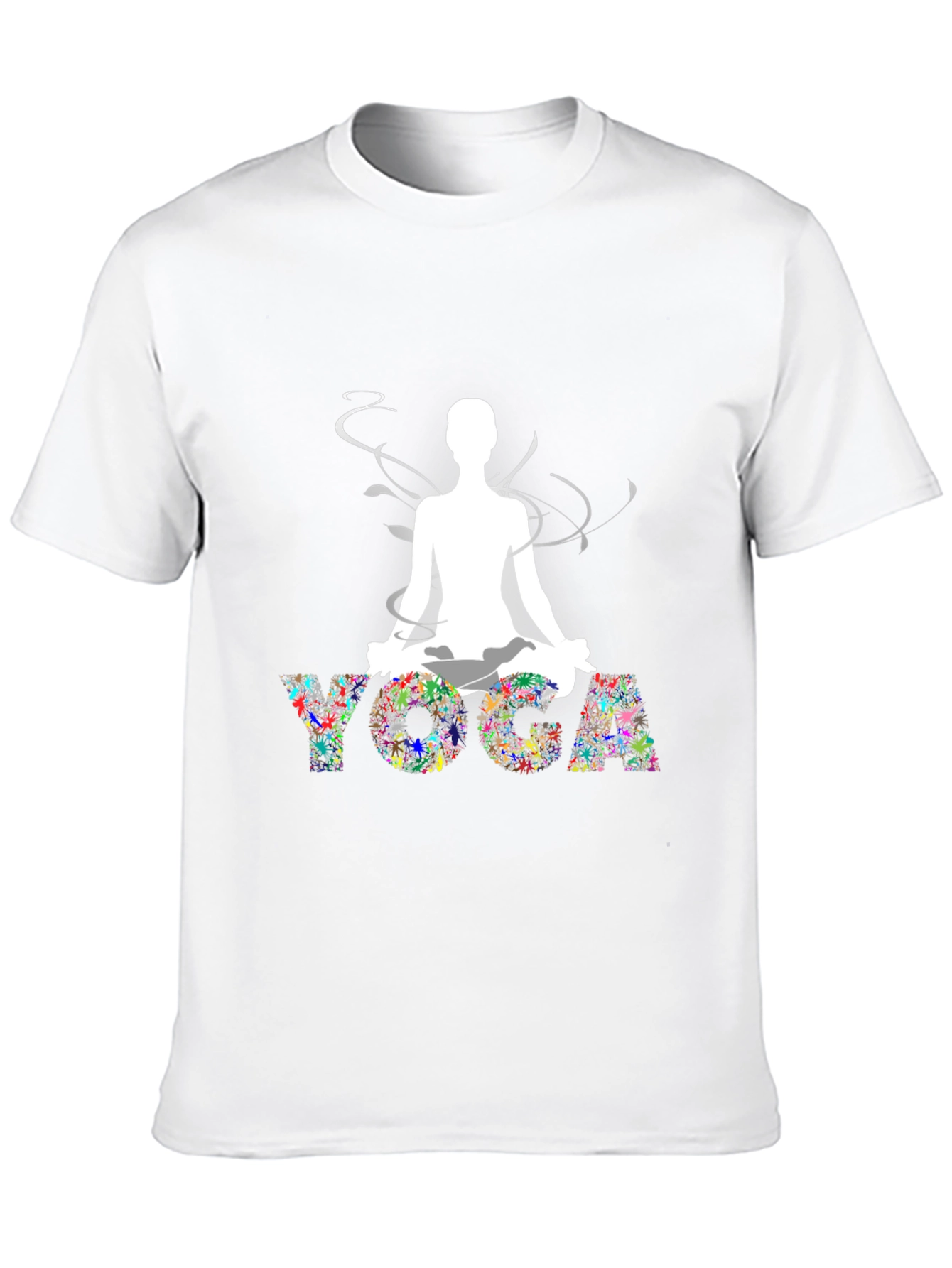 Black Yoga Graphic Black T-Shirt view 10