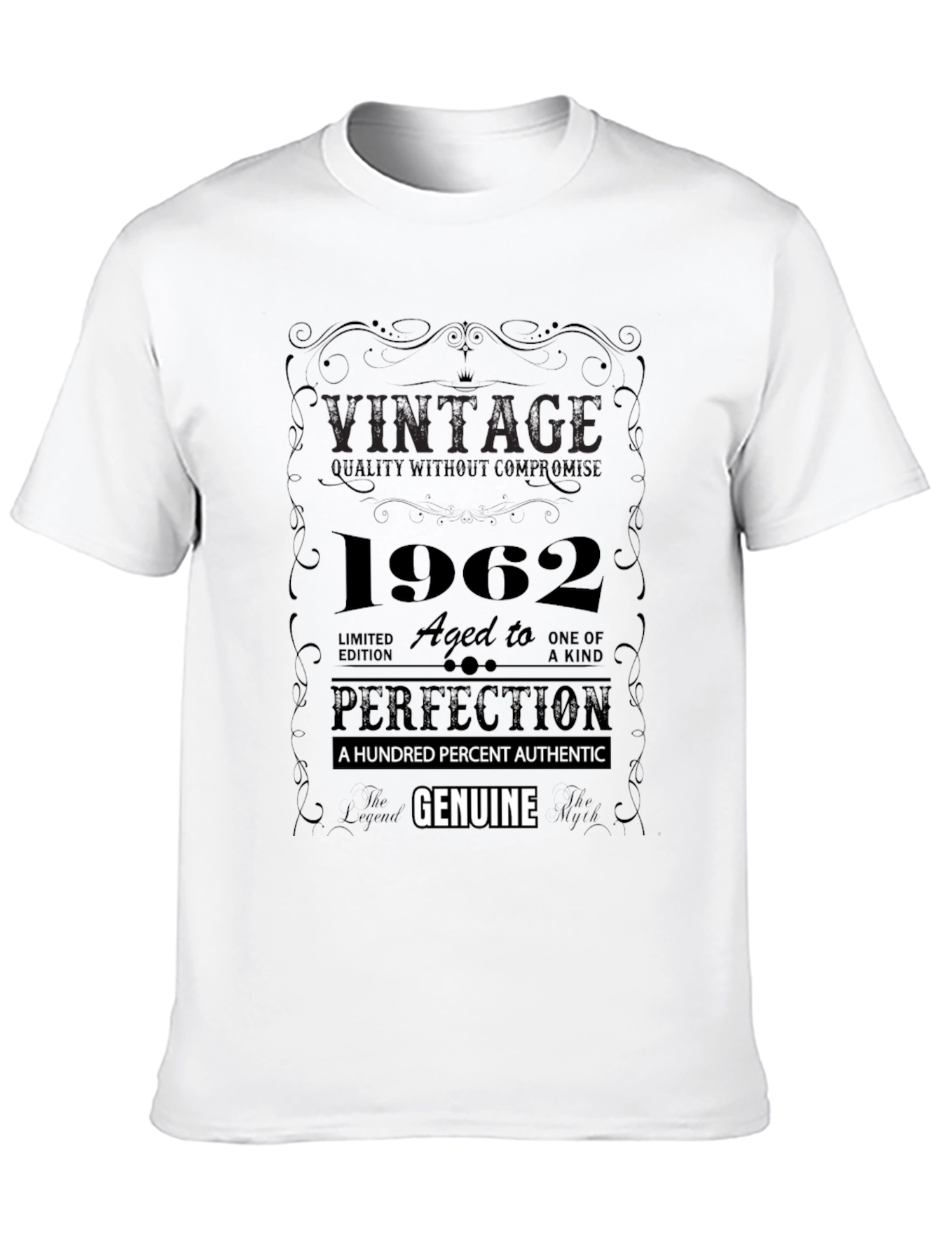 Black Vintage 1962 Aged to Perfection T-Shirt view 10