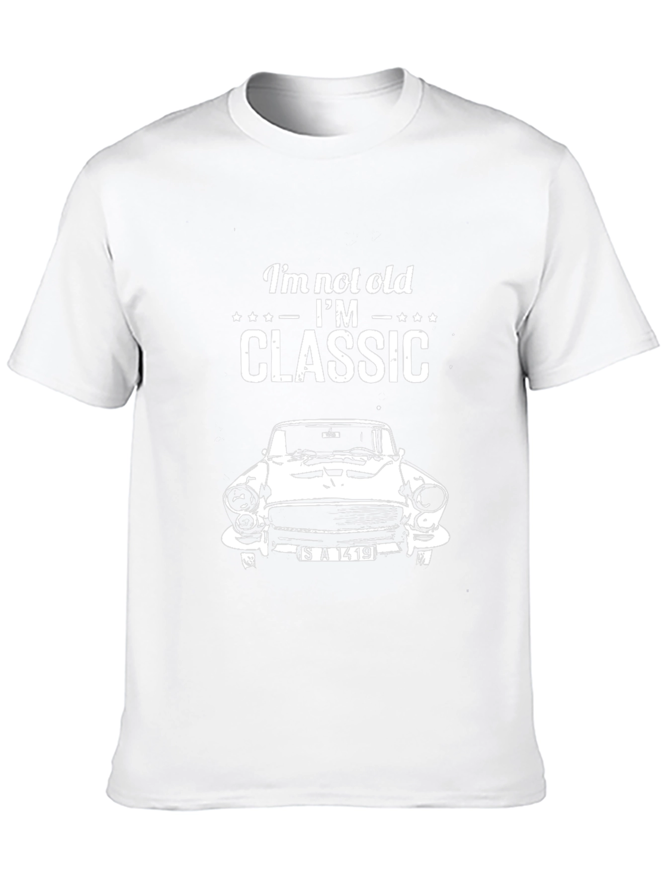 Black Classic Car T-Shirt - I'm Not Old, I'm Classic view 10