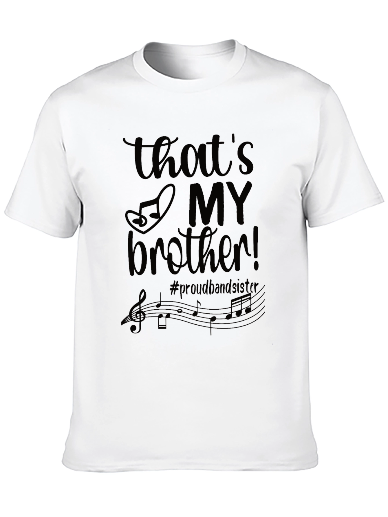 Black That's My Brother Band Sister Graphic Tee view 10