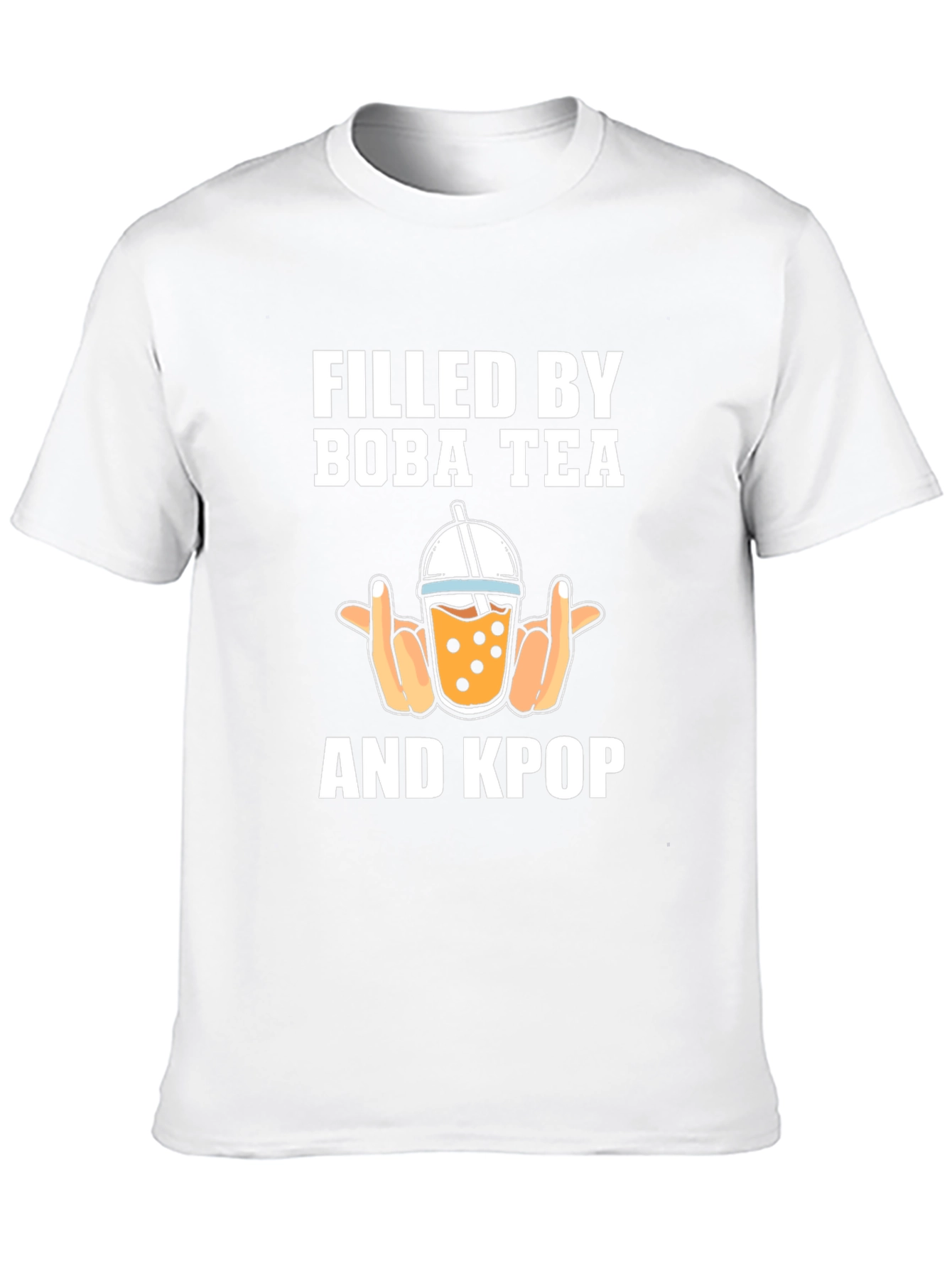 Black Filled By Boba Tea & KPOP T-Shirt view 10