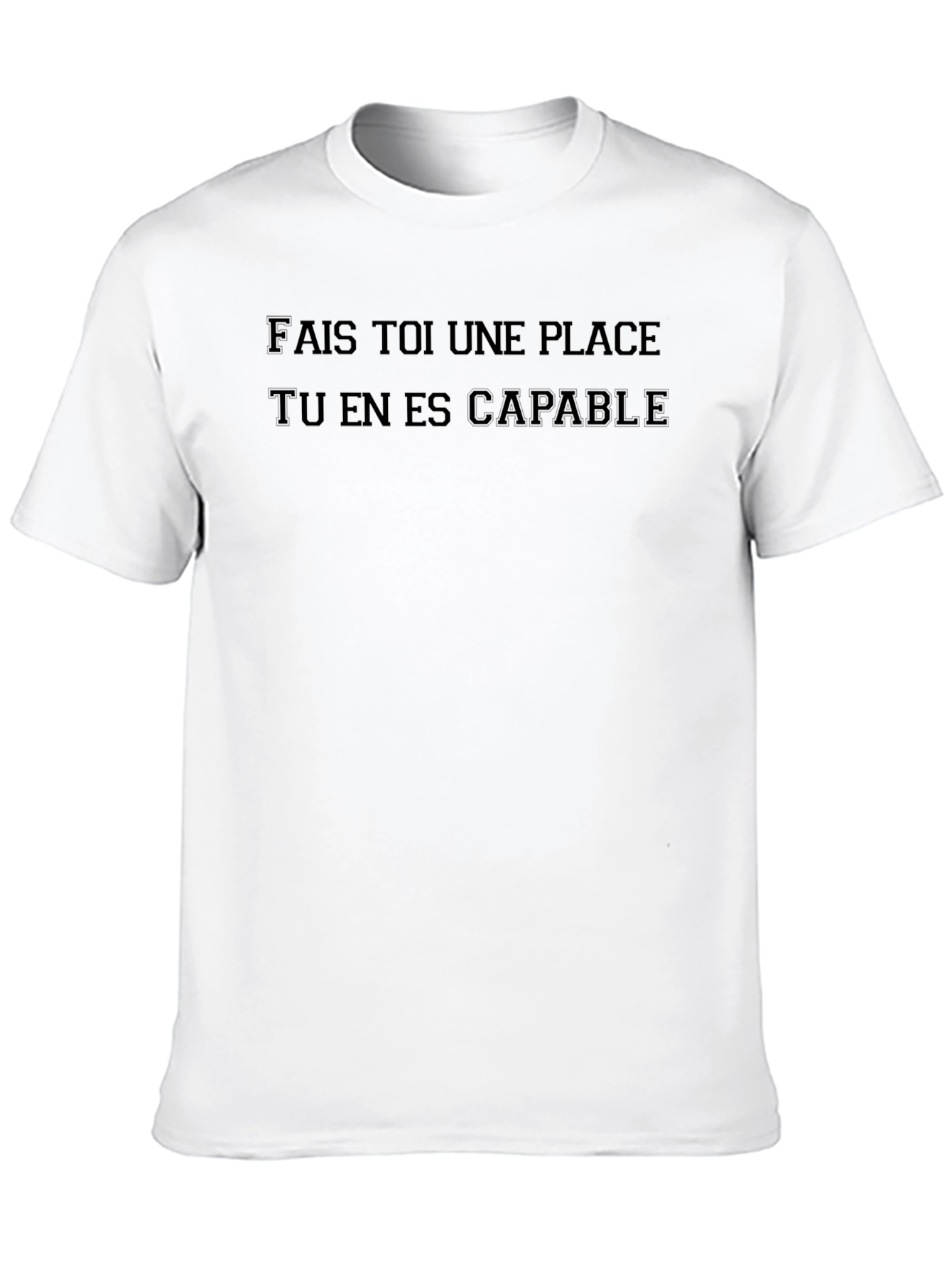 Black Motivational French Phrase T-Shirt view 10