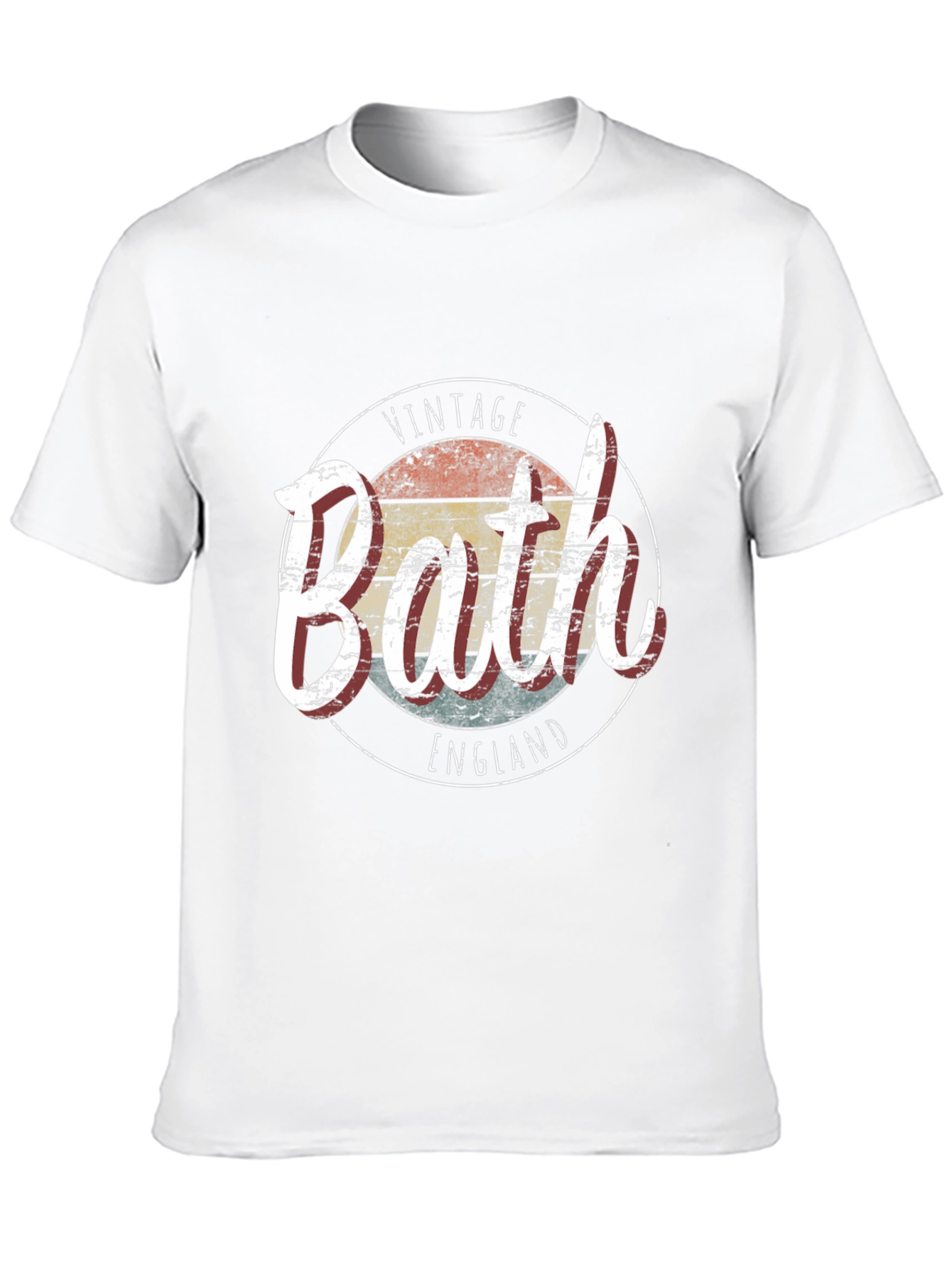 Black Vintage Bath England Graphic T-Shirt view 10