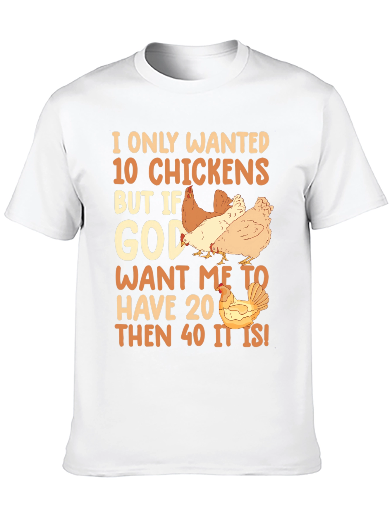Black I Only Wanted 10 Chickens Graphic Tee view 10