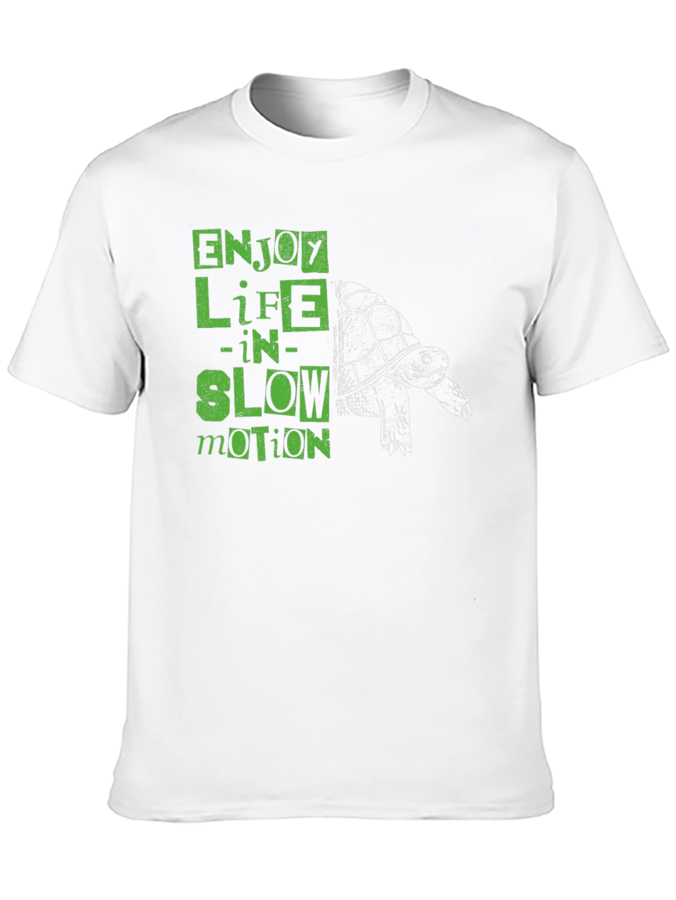Black Enjoy Life in Slow Motion Turtle T-Shirt view 10