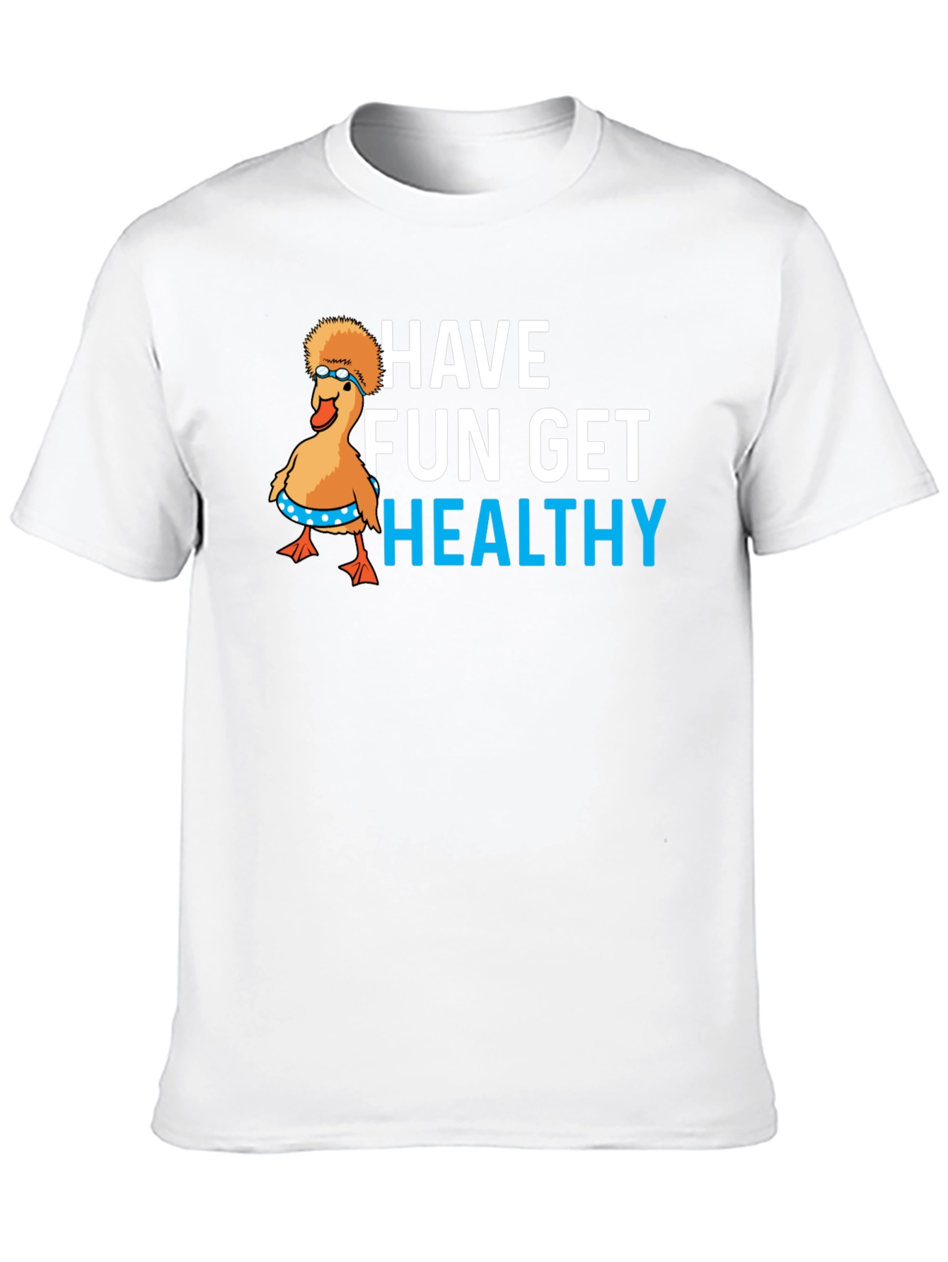 Black Have Fun Get Healthy Graphic T-Shirt view 10