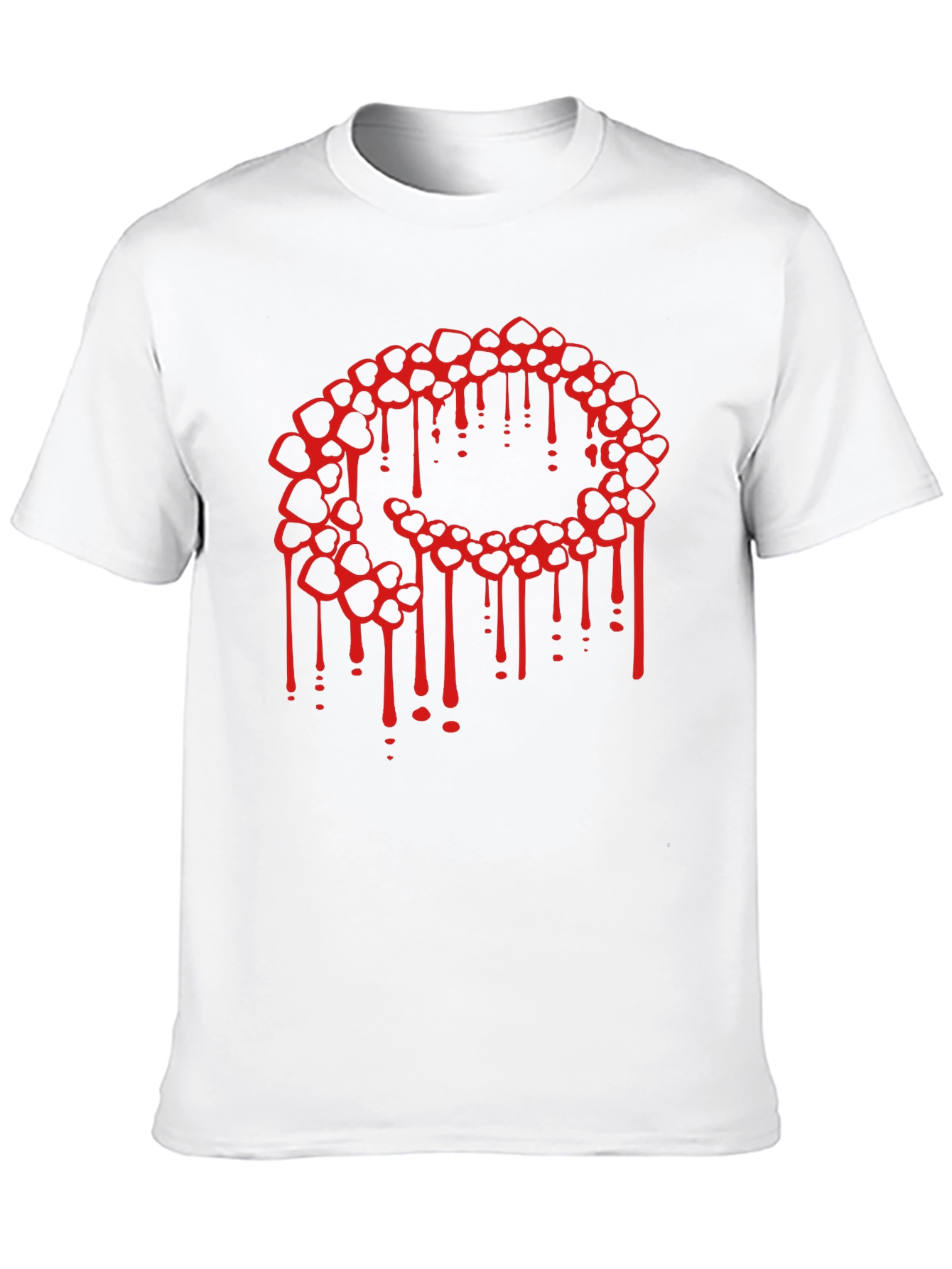 Black Bleeding Hearts Graphic Tee - Black view 10