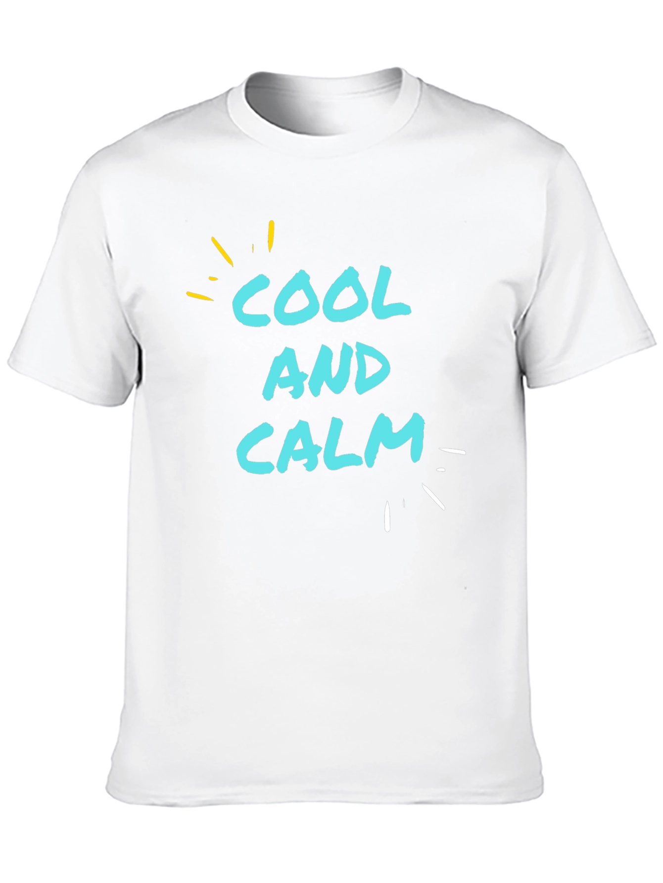 Black Cool and Calm Graphic T-Shirt - Casual Comfort view 10