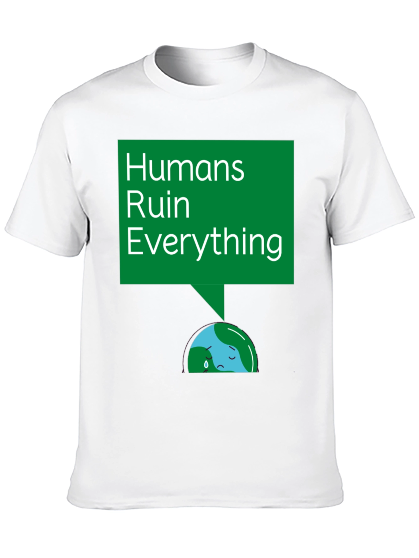 Black Humans Ruin Everything T-Shirt - Environmental Tee view 10