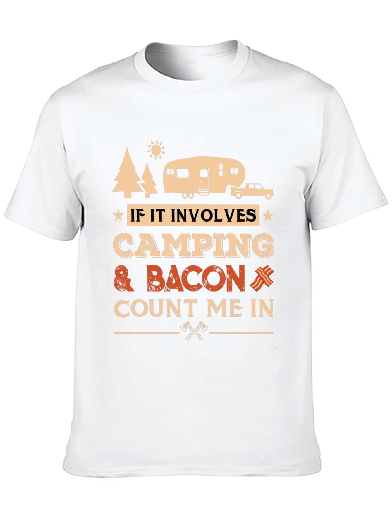 Black Camping & Bacon T-Shirt - Count Me In! view 10