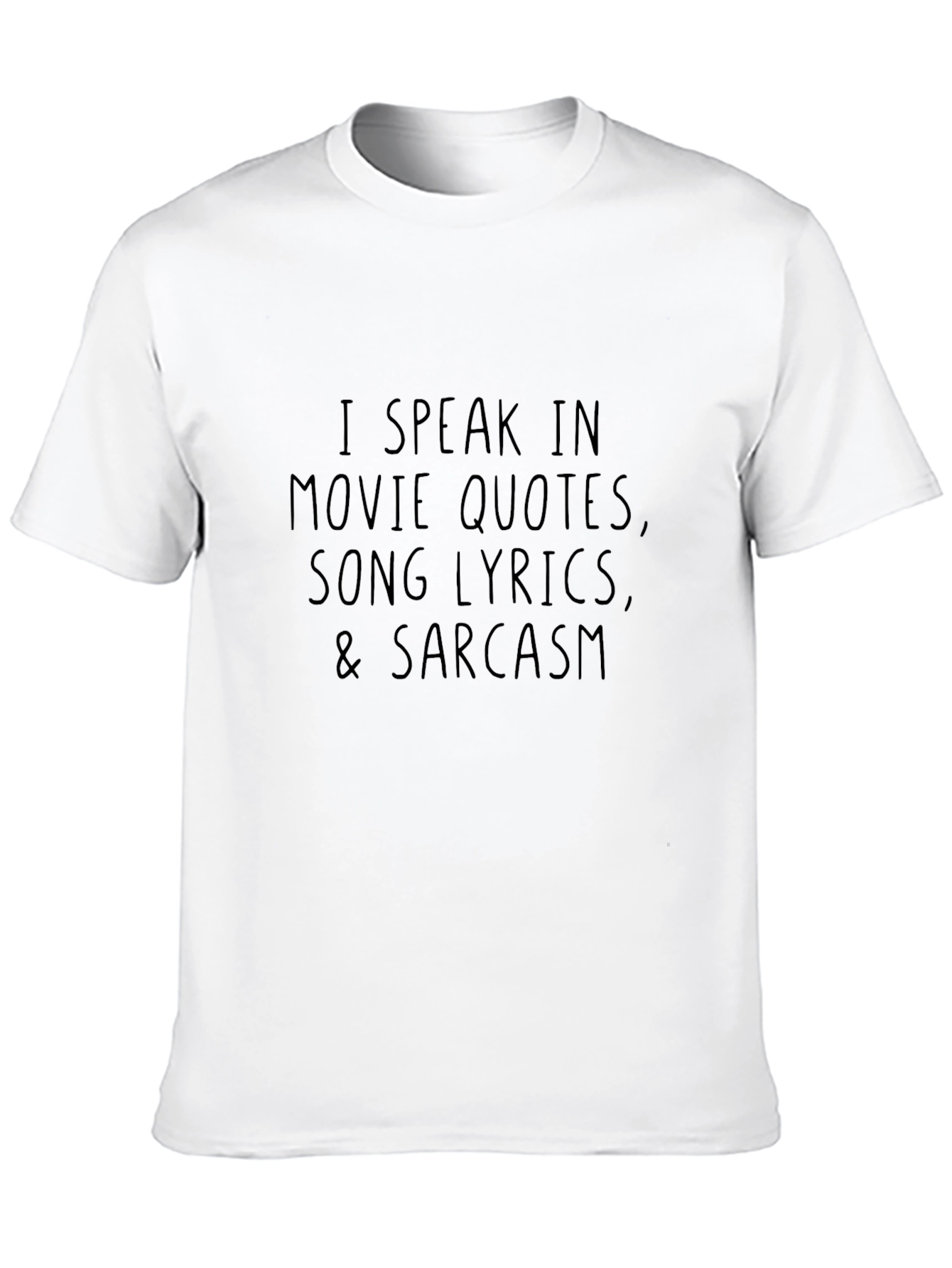 Black Movie Quote Sarcasm Graphic Tee - Soft Cotton view 10