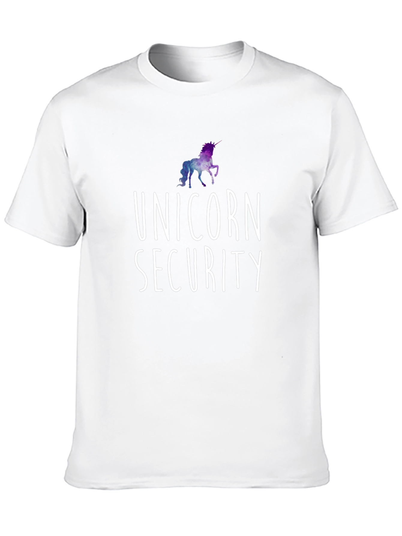 Black Unicorn Security T-Shirt - Funny Graphic Tee view 10