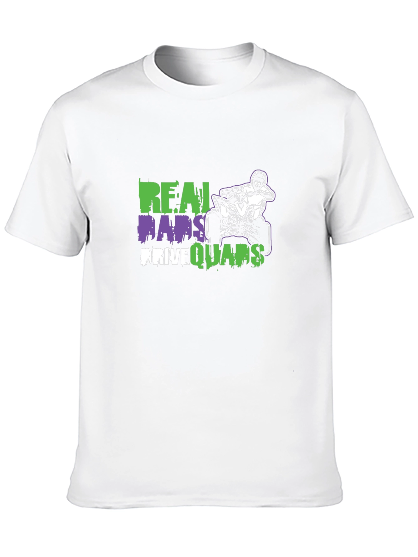 Black Real Dads Drive Quads Black T-Shirt view 10